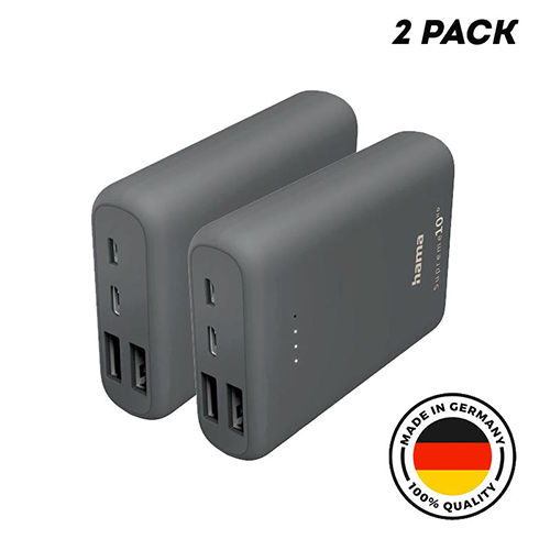(2-PACK) Hama Supreme 10HD – 10000 mAh 15W Power Pack