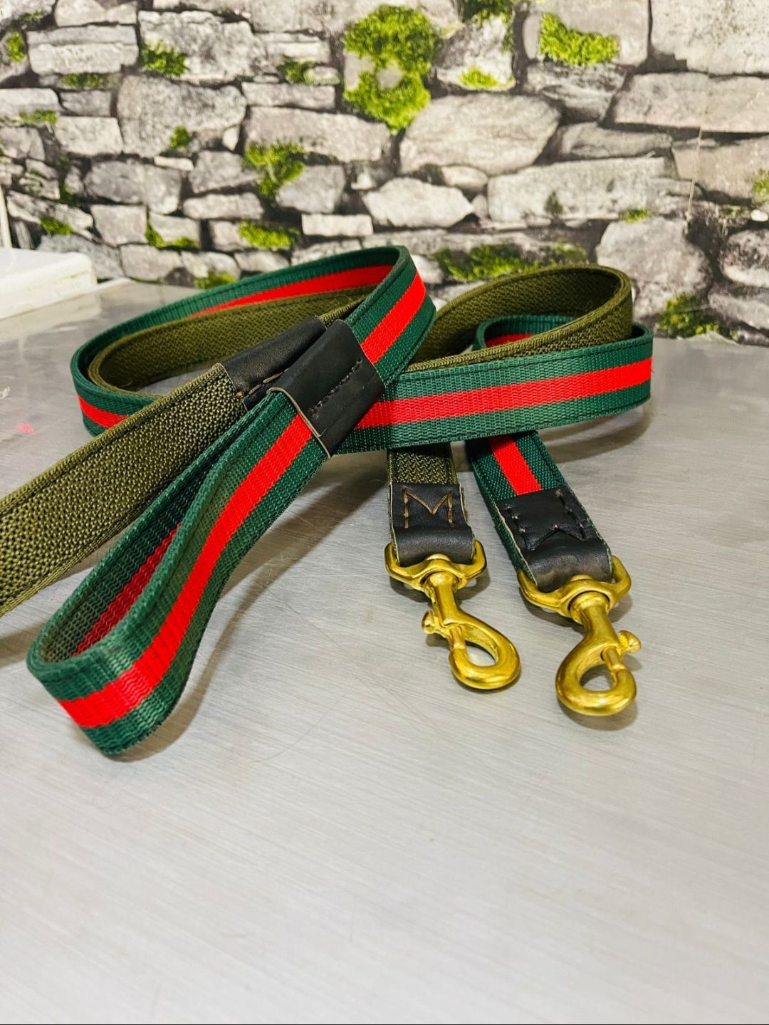 Brass Hook Canvas Leash