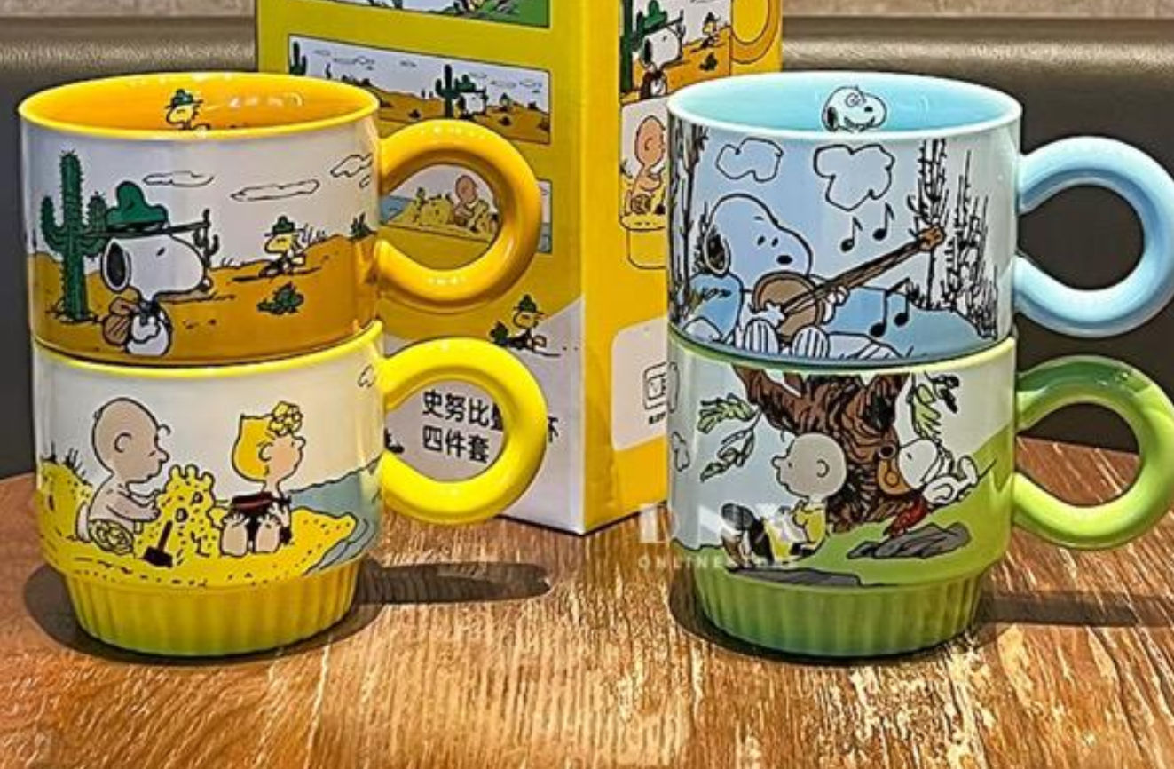 Snoopy 4pc cup set