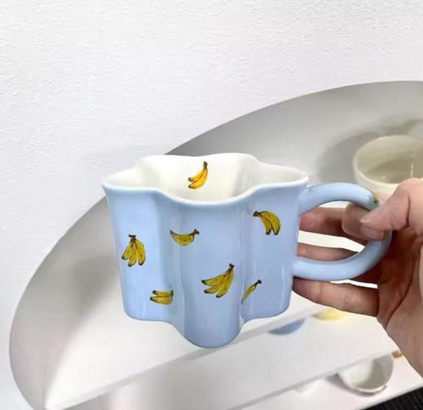 ππBanana and cherry mugs