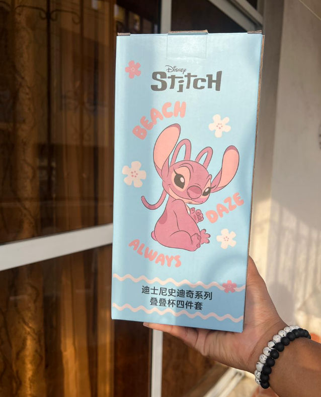 Stitch and Angel mugs 4pc set