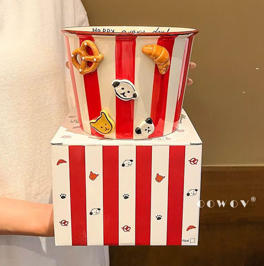 Ceramic popcorn bowls