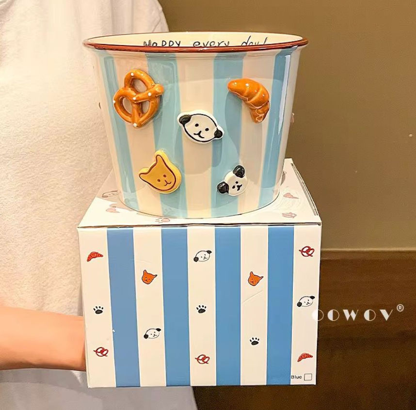 Ceramic popcorn bowls