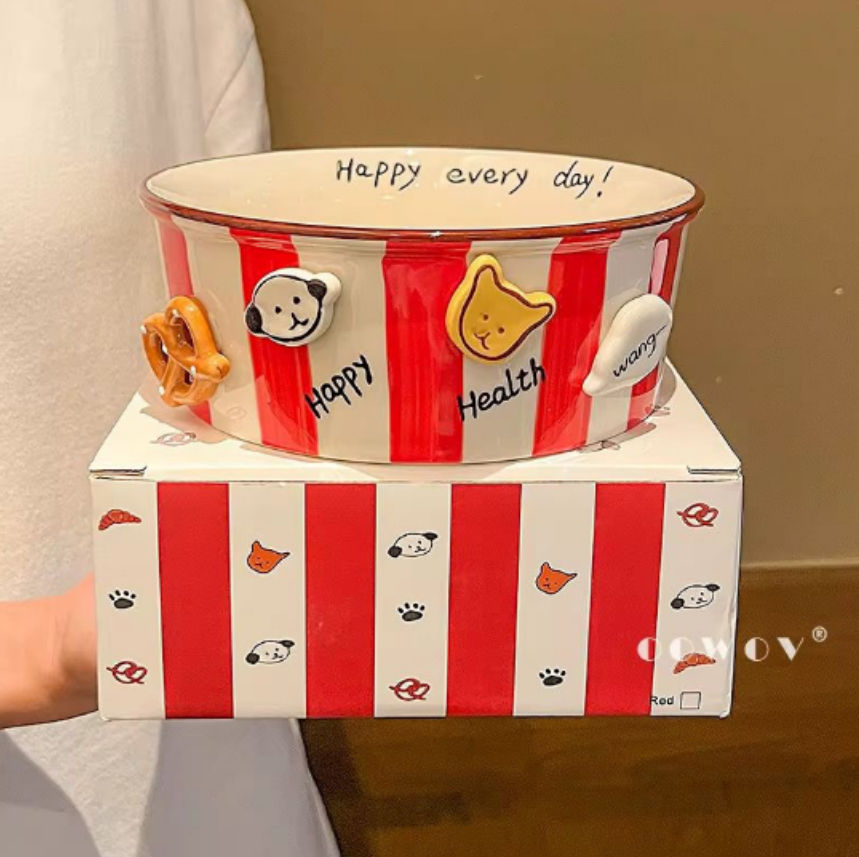 Ceramic popcorn bowls