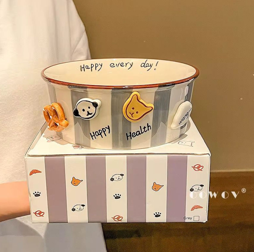 Ceramic popcorn bowls