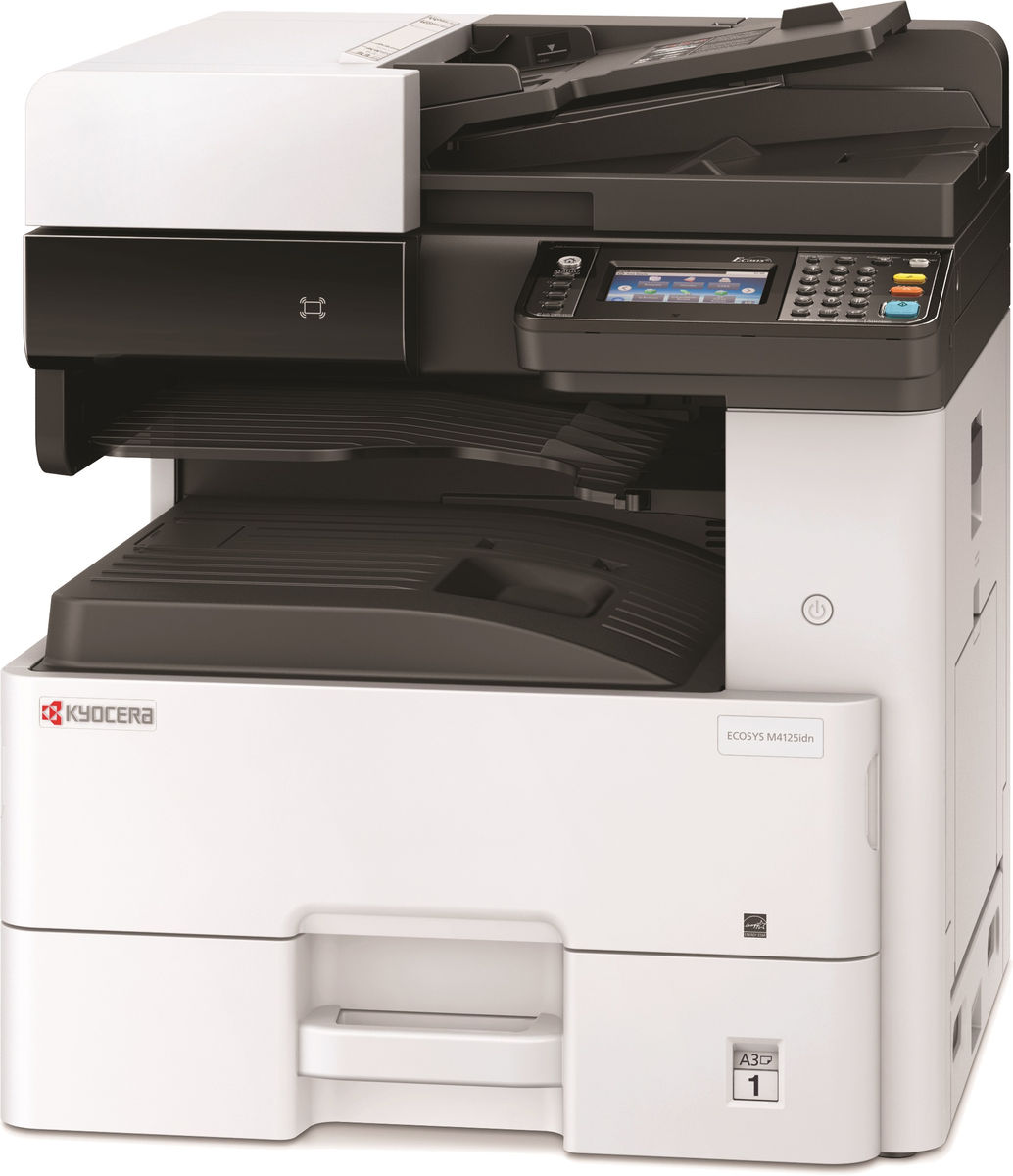 Kyocera ECOSYS M4125idn A4 Mono Multifunction Laser Printer (black and white) Print/Scan/Copy