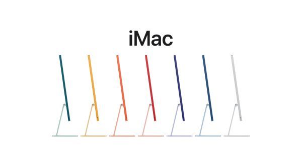 Apple 24-inch iMac with Retina 4.5K display, Apple M1 chip with 8-core CPU and 7-core GPU, 256GB SSD